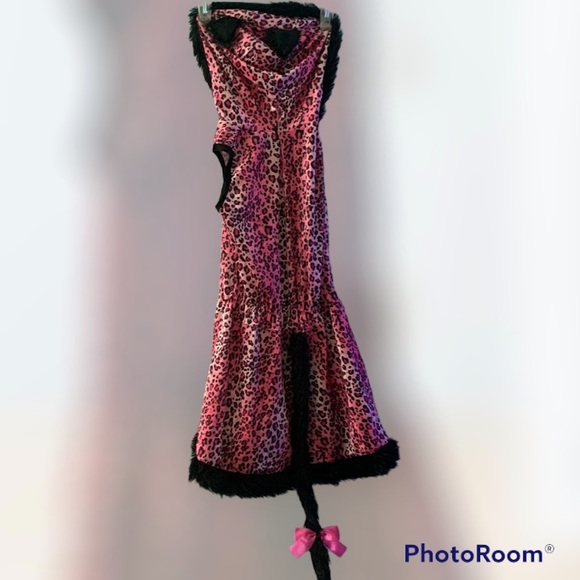Girls Spirit Halloween Pretty Pink Kitty Costume - Picture 3 of 8